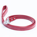 ANGEL "Alpine" Leather Leash 48" x 1/2" (Valentine Red)