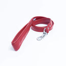 ANGEL "Alpine" Leather Leash 48" x 1/2" (Valentine Red)