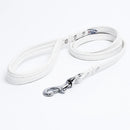ANGEL "Alpine" Leather Leash 48" x 1/2" (Ivory White)