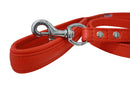 ANGEL "Alpine" Leather Leash 48" x 3/4" (Goldfish Orange)