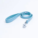 ANGEL "Alpine" Leather Leash 48" x 3/4" (Baby Blue)