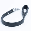 ANGEL "Alpine" Leather Traffic Leash 22" x 3/4" (Black)
