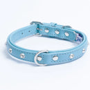 ANGEL "Athens" Leather Collar 18" x 3/4" (Baby Blue)