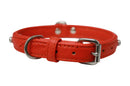 ANGEL "Athens" Leather Collar 18" x 3/4" (Goldfish Orange)
