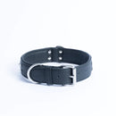 ANGEL "Athens Replica Diamonds" Leather Collar 22" x 1.5" (Black)