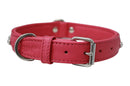 ANGEL "Athens Replica Diamonds" Leather Collar 22" x 1" (Hot Pink)