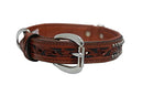 ANGEL "Mesa" Leather Collar 20" x 1" (Brown) - LAST ONE