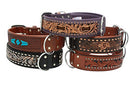 ANGEL "Mesa" Leather Collar 20" x 1" (Brown) - LAST ONE