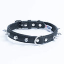 ANGEL "Rotterdam Spiked" Leather Collar 18" x 3/4" (Black)