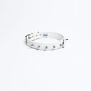 ANGEL "Rotterdam Spiked" Leather Collar 20" x 1" (White)