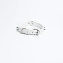 ANGEL "Rotterdam Spiked" Leather Collar 20" x 1" (White)
