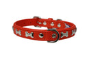 ANGEL "Rotterdam Bones" Leather Collar 14" x 3/4" (Goldfish Orange)