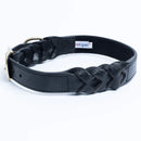 ANGEL "Braided" Leather Collar 26" x 1.25" (Black)