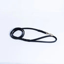 ANGEL "Braided" Leather Leash 48" x 1/2" (Black)