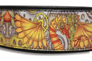 ANGEL "Dragon Punk" Leather Collar 26" x 2" (Black)