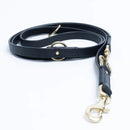 ANGEL "Multi Function Leash" Leather Collar 84" x 3/4" (Black)