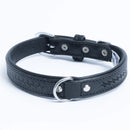 ANGEL "Santa Fe" Leather Collar 16" x 3/4" (Black)