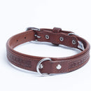 ANGEL "Santa Fe" Leather Collar 18" x 3/4" (Brown)