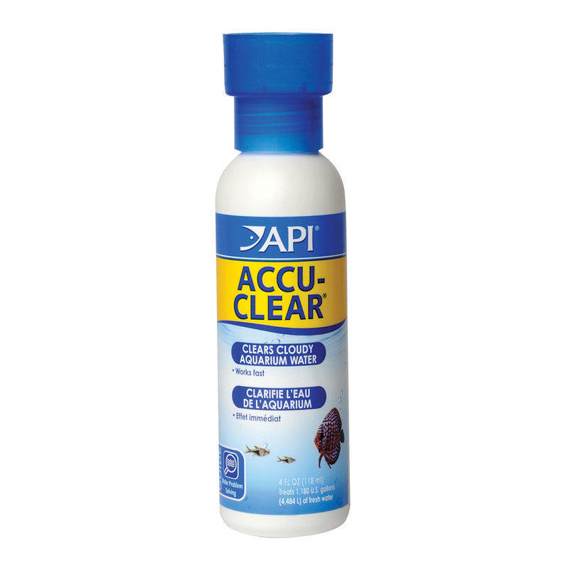 API Accu-Clear 118ml (4oz) - Quickly Clears Aquarium Water - Treats 1,180 US Gallons