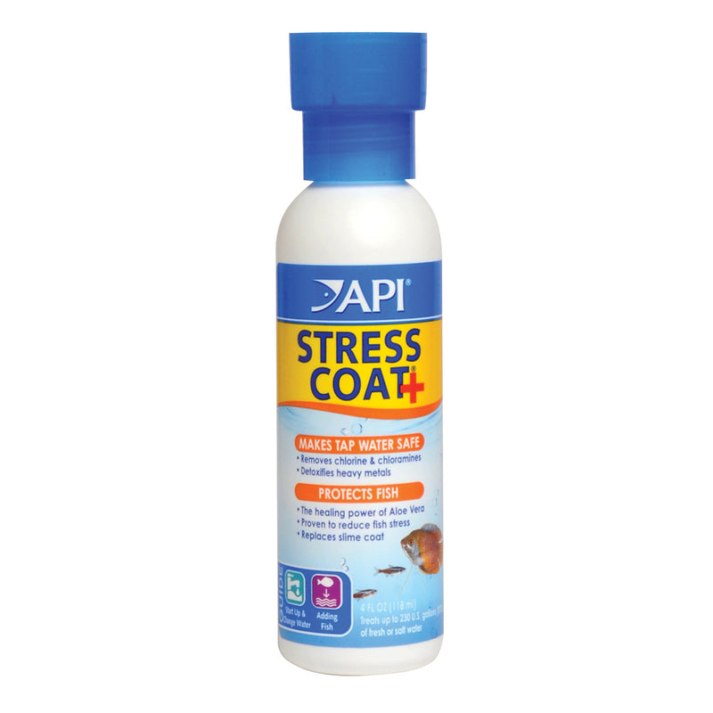 API Stress Coat+ 118ml (4oz) - Protects Fish - Makes Tap Water Safe