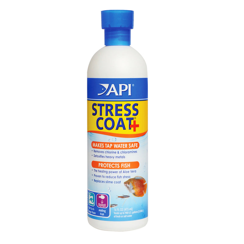 API Stress Coat+ 473ml (16oz) - Protects Fish - Makes Tap Water Safe