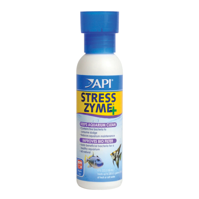 API Stress Zyme+ 118ml (4oz) - Keeps Aquarium Clean - Treats 230 US Gallons