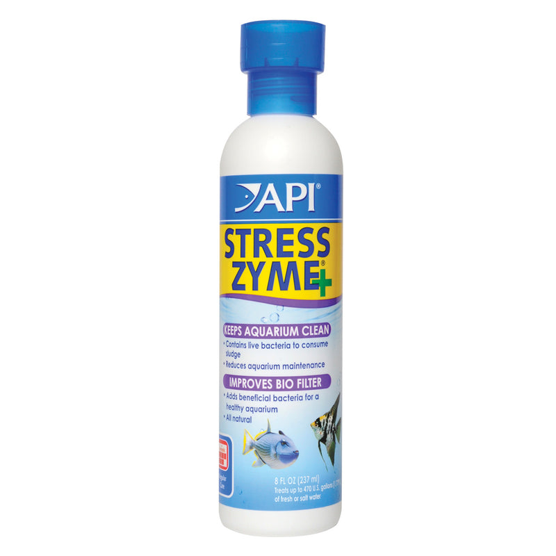 API Stress Zyme+ 237ml (8oz) - Keeps Aquarium Clean - Treats 470 US Gallons