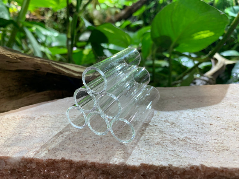 Acrylic Clear Shrimp Pipes - 6 Stack/Tube - Hide - Small