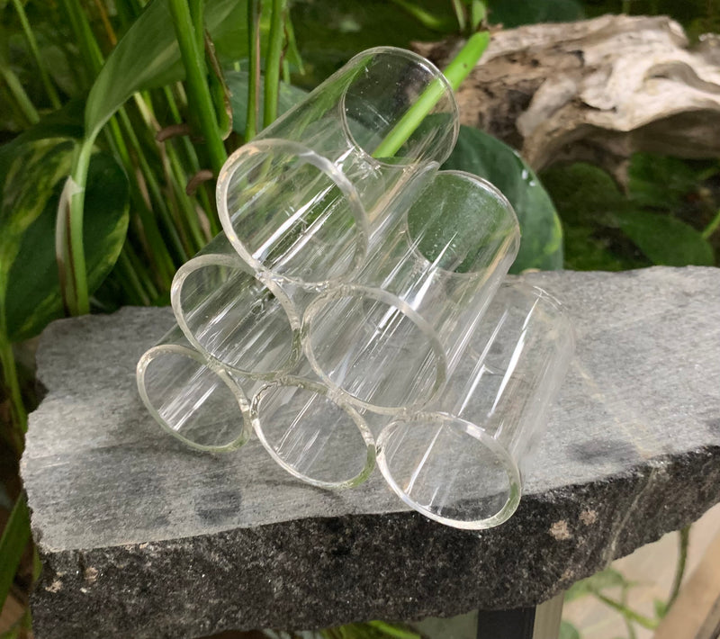 Acrylic Clear Shrimp Pipes - 6 Stack/Tube - Hide - Large