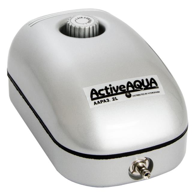 Active Aqua Air Pump 3.2 - Single Outlet - Adjustable - Low Power