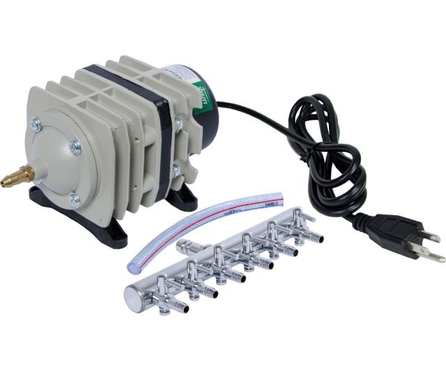 Active Aqua Air Pump 45 - 6 Outlet - Adjustable - Electromagnetic Compressor