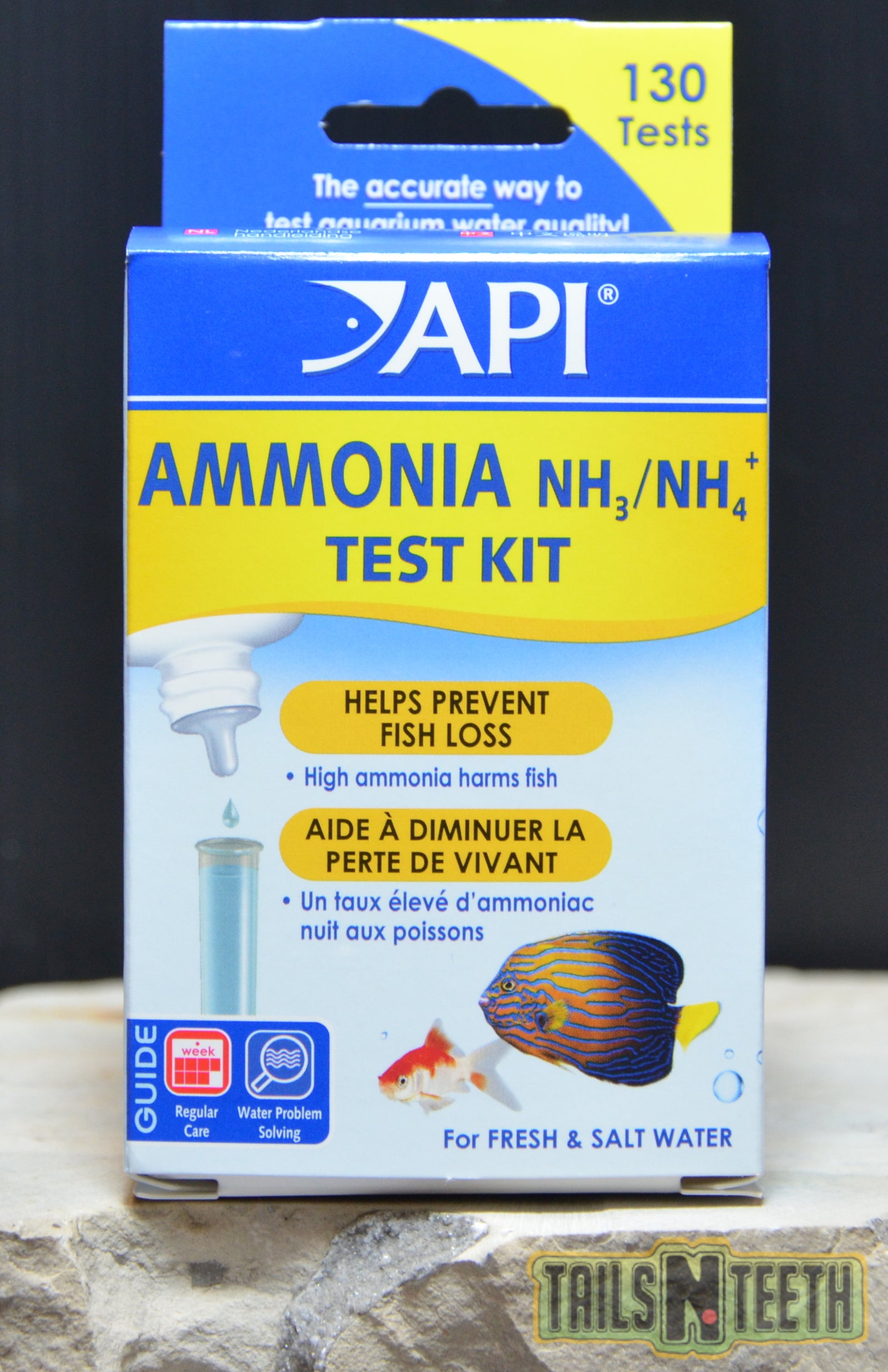 API Ammonia (NH3/NH4) Test Kit Monitoring Ammonia Helps Prevent Fish