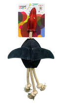 Angel "Playtime" Suede Canadian Loon Natural Rope Dog Toy MED/LGE