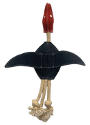 Angel "Playtime" Suede Canadian Loon Natural Rope Dog Toy MED/LGE