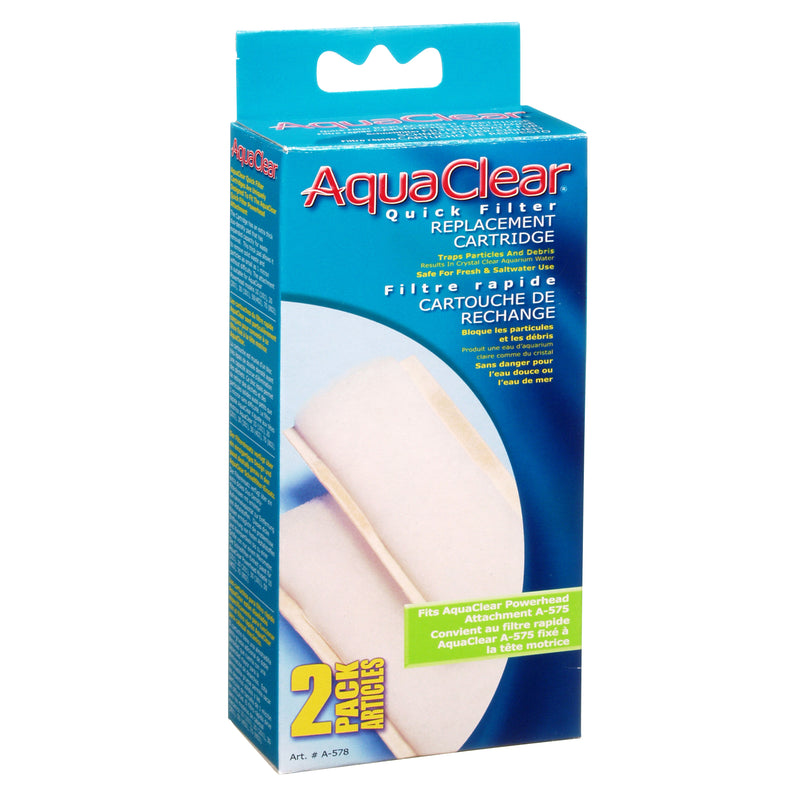 AquaClear Quick Filter Replacement Cartridge - 2 pack A578