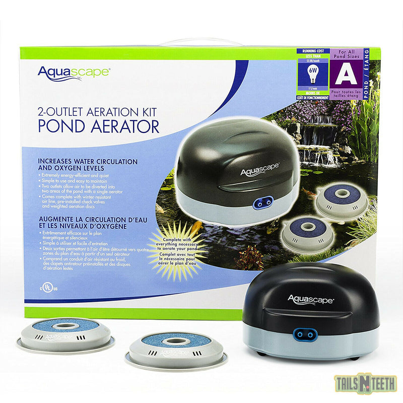 Aquascape 2-Outlet Pond Aeration / De-Icer Kit - Complete With Everything Needed