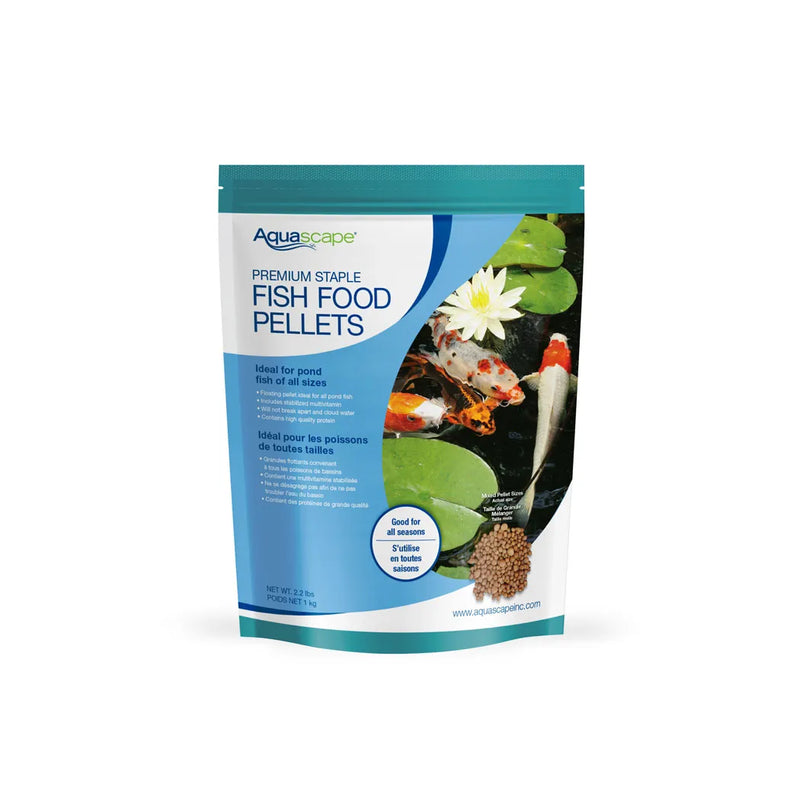 Aquascape Premium Staple Fish Food – Mixed Pellets-2.2LB / 1KG