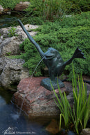 Aquascape Crazy Legs Frog Spitter - High-Quality Polyresin Pond Water Feature