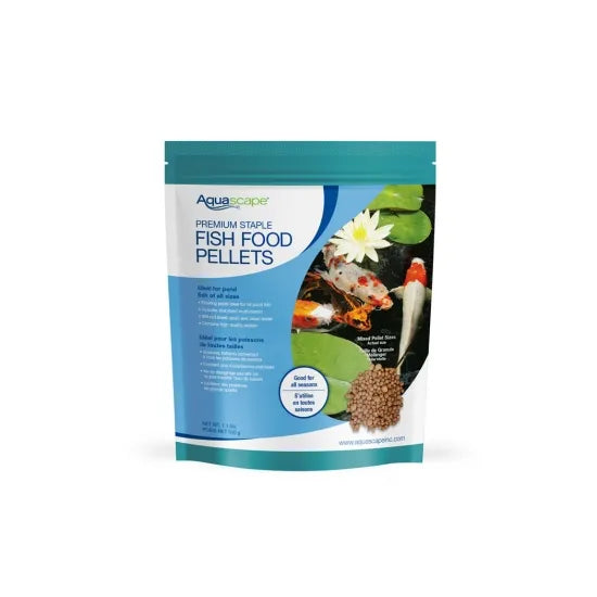 Aquascape Premium Staple Fish Food – Mixed Pellets - 1.1 lb