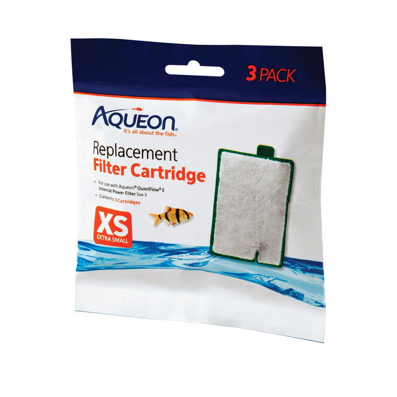 Aqueon Filter Cartridge - XS - 3 Pack ~ Replacement Filter Media