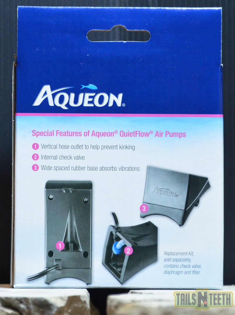 Aqueon QuietFlow Air Pump 10 for Aquariums 2-10 US Gallons - Virtually Silent