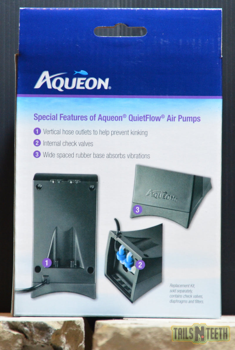 Aqueon QuietFlow Air Pump 100 for Aquariums Under 100 US Gallons - Virtually Silent