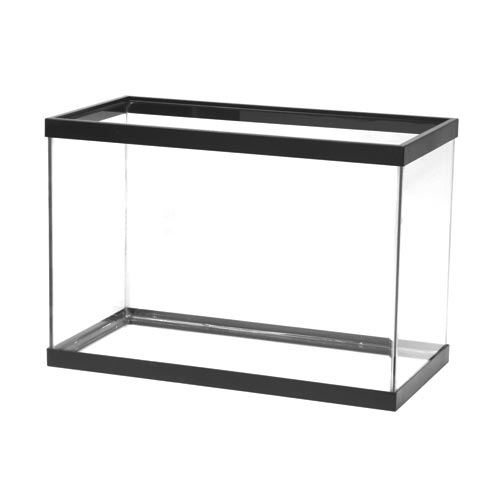 Aqueon Standard Aquarium - Black Frame - 20 gal - Clear Silicone