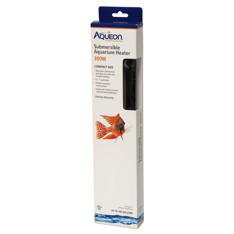 Aqueon Submersible Aquarium Heater - 300w - Ideal for Aquariums Up To 100 Gallons