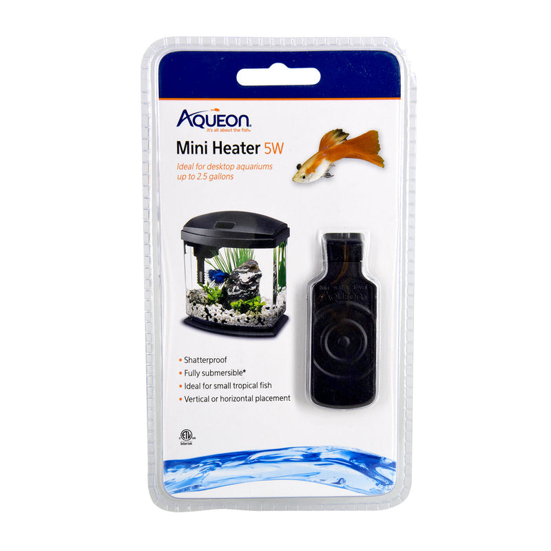 Aqueon Aquatic Flat Heater - 5w - Ideal for Desktop Aquariums Up To 2.5 Gallons