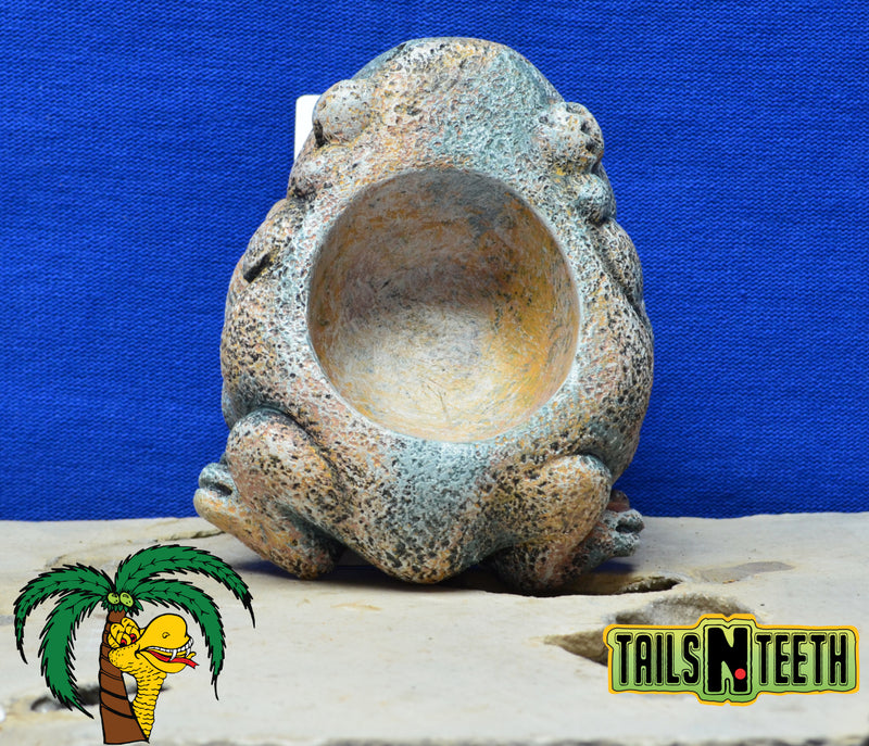 Exo Terra Aztec Frog Water Dish - 40 ml - Ancient Mesoamerican Aztec Theme