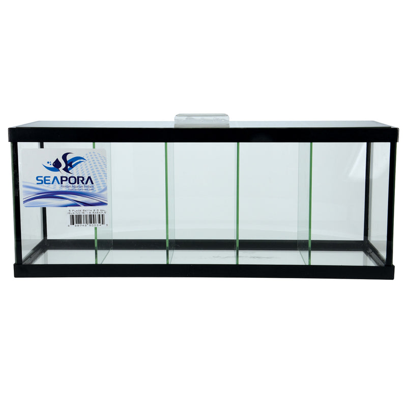 Seapora Betta Aquarium - 5 Compartments - 3.5 gal - 18.5" x 6" x 7.5"