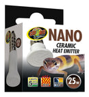 Zoo Med Nano Ceramic Heat Emitter 25w - 24hr Heat Source for Nano Terrariums