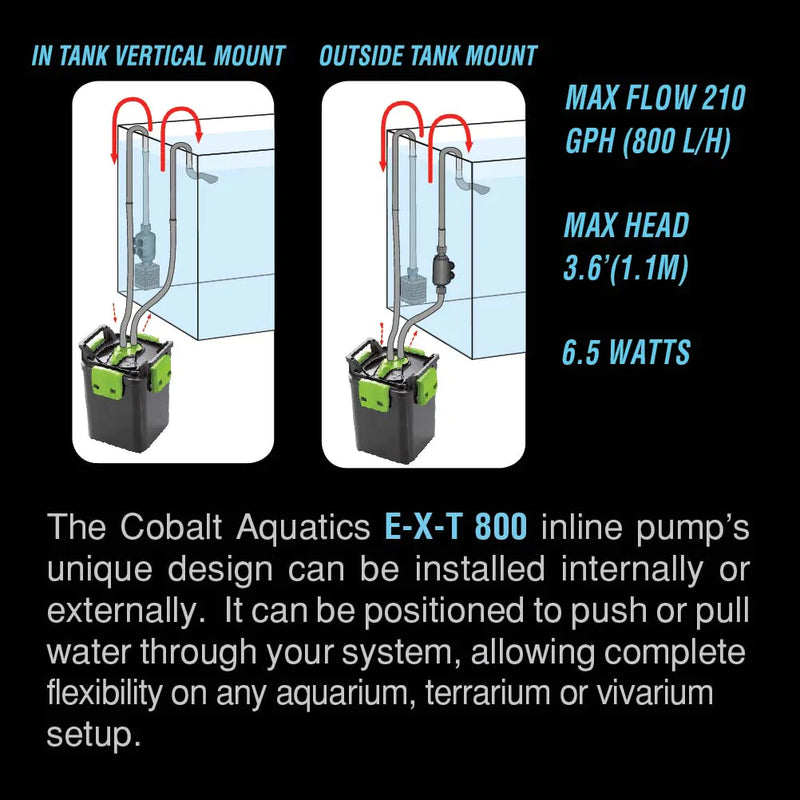 COBALT E-X-T 800 INLINE PUMP  210 GPH