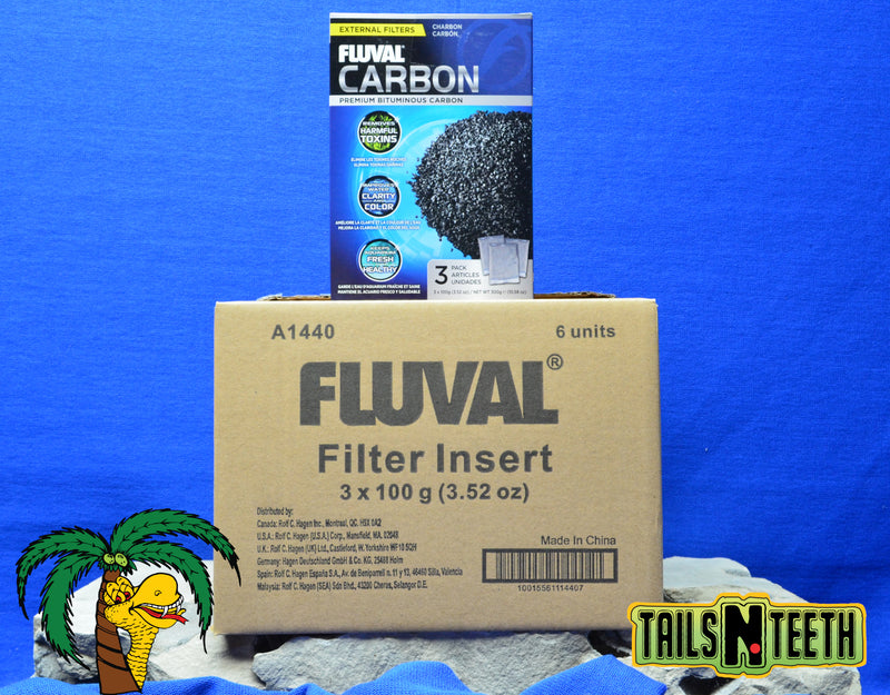 Fluval Premium Bituminous Carbon CASE LOT 6 x 3-Pack Boxes ~ !!18 Inserts!! A1440